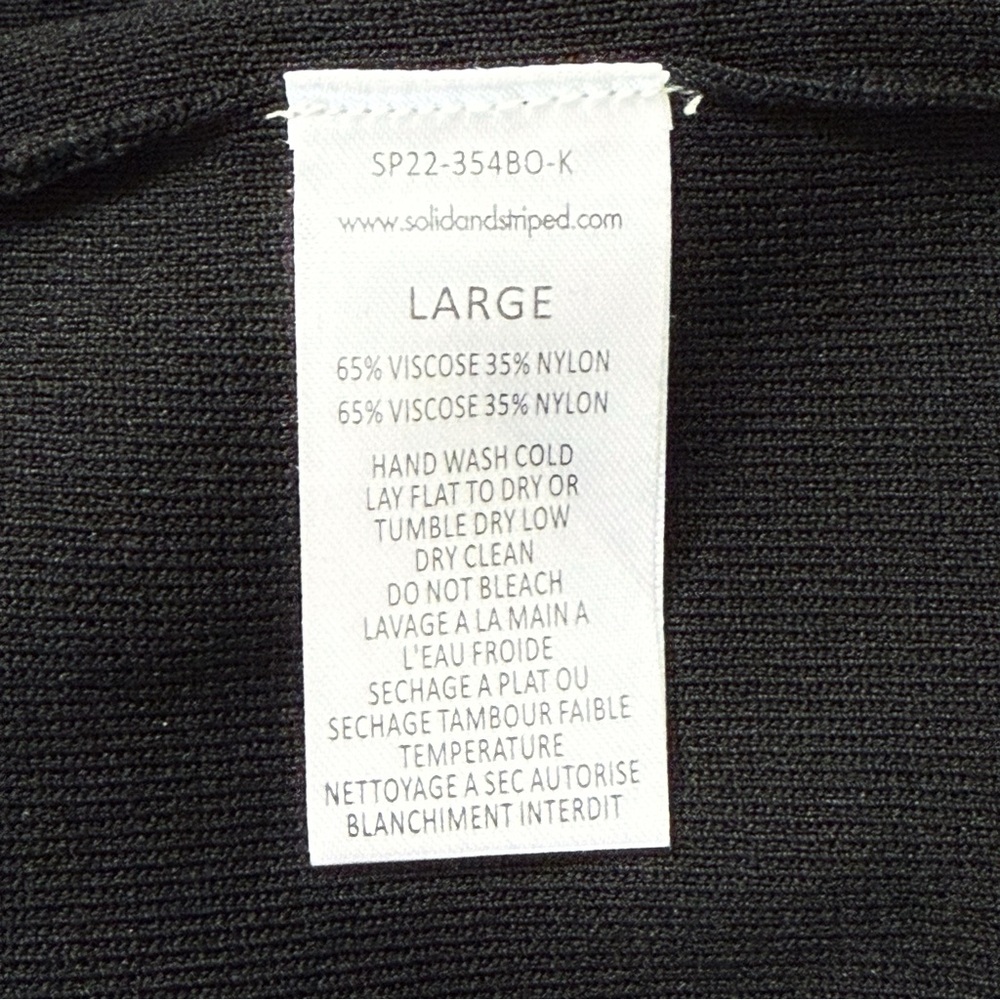 Solid & Striped Bailey Black Ring Cutout Sides Ba… - image 7